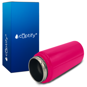 Personalized Hot Pink Gloss 12oz Wide Mouth Water Bottle