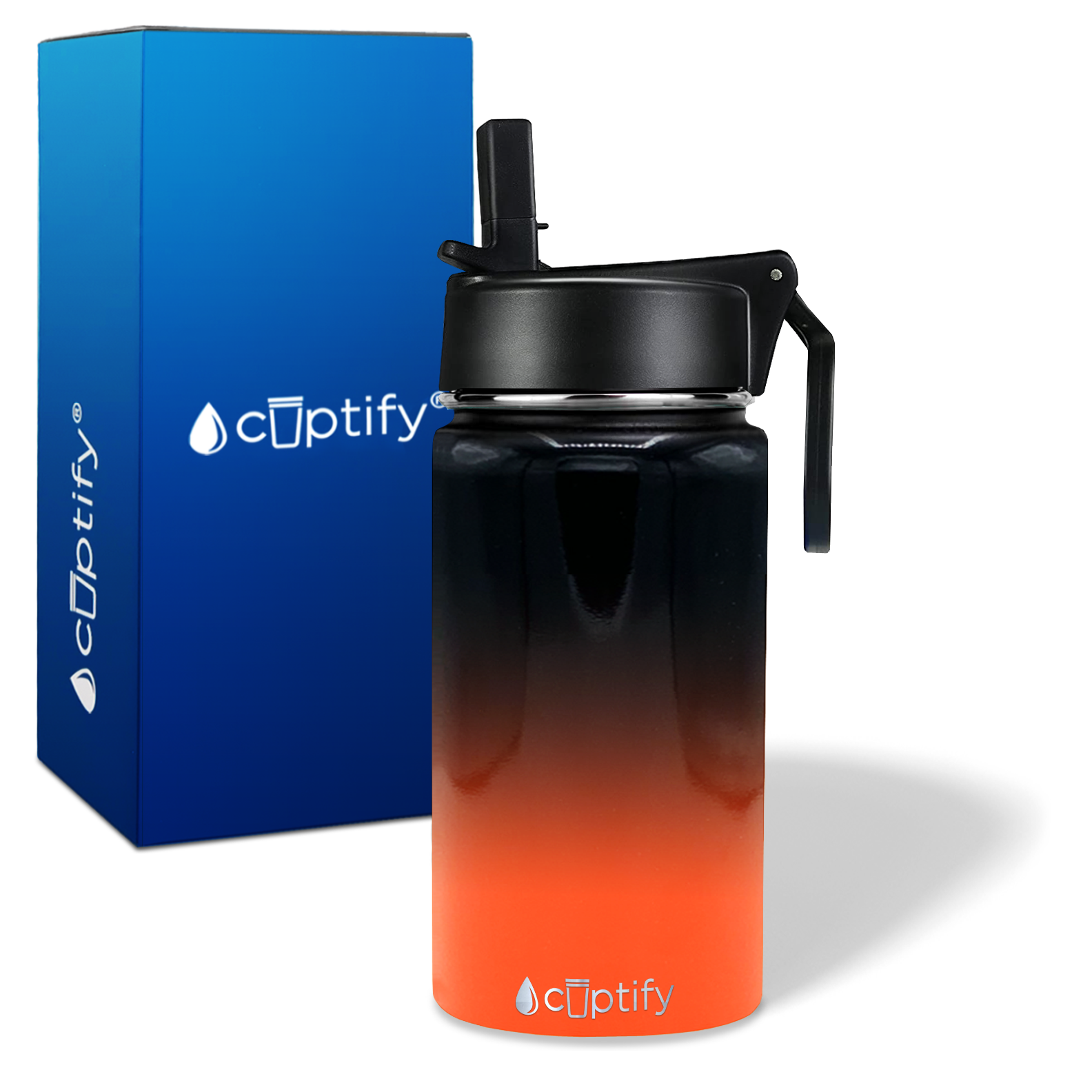 Cincinnati Ombre 12oz Wide Mouth Water Bottle