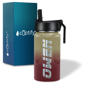 Boys Personalized Florida Ombre 12oz Wide Mouth Water Bottle