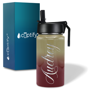 Cuptify Personalized Laser Engraved on Florida Ombre 12 oz Sports Bottle