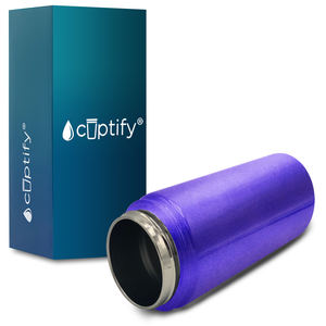 Cuptify Personalized Laser Engraved on Purple Glitter 12 oz Sports Bottle