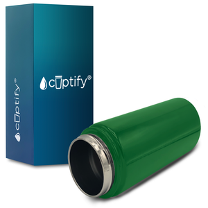 Cuptify Personalized Laser Engraved on Green Gloss 12 oz Sports Bottle