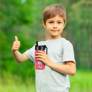 Boys Personalized Guava Gloss 12oz Wide Mouth Water Bottle