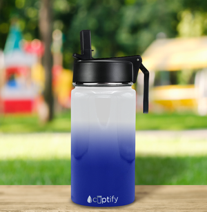 Personalized Indianapolis Ombre 12oz Wide Mouth Water Bottle