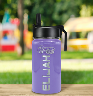 Boys Personalized Lavender Gloss 12oz Wide Mouth Water Bottle
