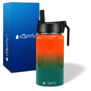 Personalized Miami Ombre 12oz Wide Mouth Water Bottle