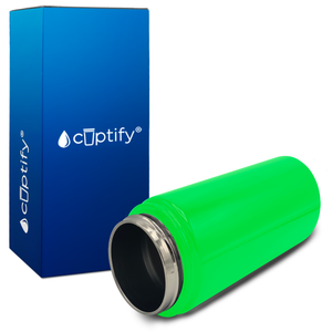 Personalized Neon Green Gloss 12oz Wide Mouth Water Bottle