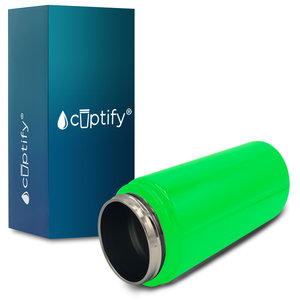 Cuptify Personalized Laser Engraved on Neon Green Gloss 12 oz Sports Bottle