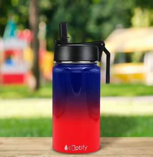 Personalized New York Ombre 12oz Wide Mouth Water Bottle