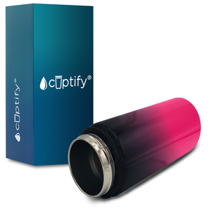 Cuptify Personalized Laser Engraved on Panther Ombre 12 oz Sports Bottle