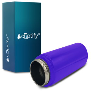 Cuptify Personalized Laser Engraved on Purple Gloss 12 oz Sports Bottle