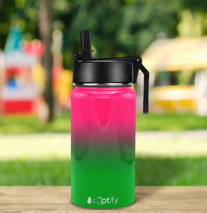 Personalized Watermelon Ombre 12oz Wide Mouth Water Bottle