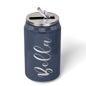 Cuptify Personalized on Blue Gray Gloss 12 oz Cola Can Bottle