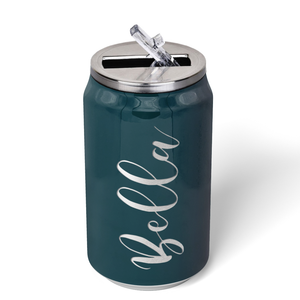 Cuptify Personalized on Blue Sea Gloss 12 oz Cola Can Bottle