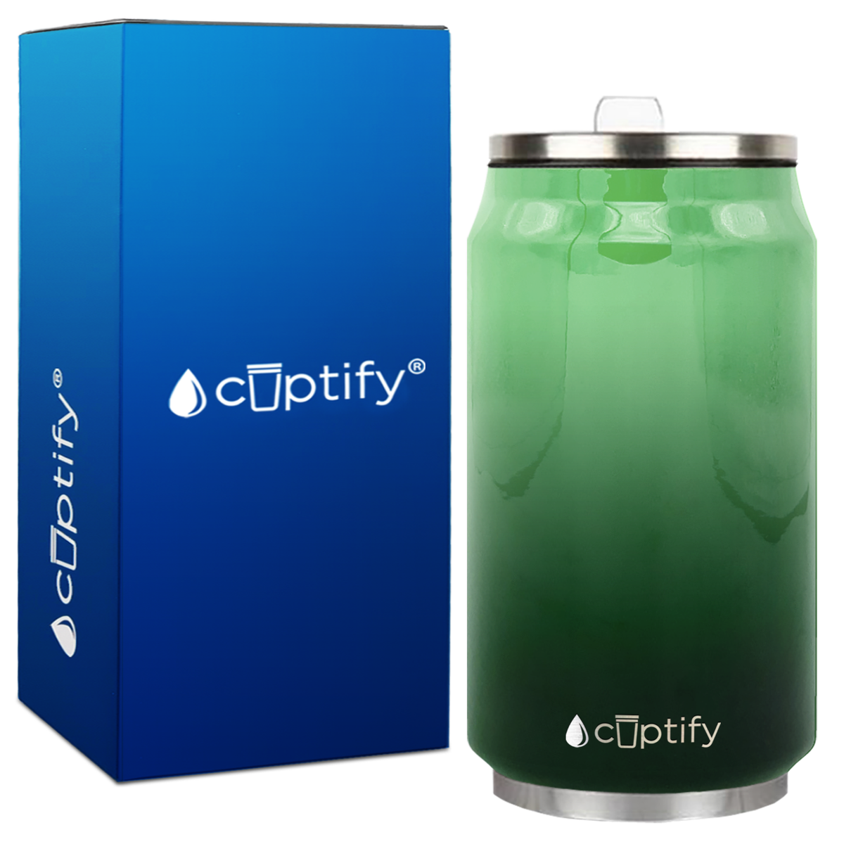 Everglades Ombre 12oz Cola Can Bottle