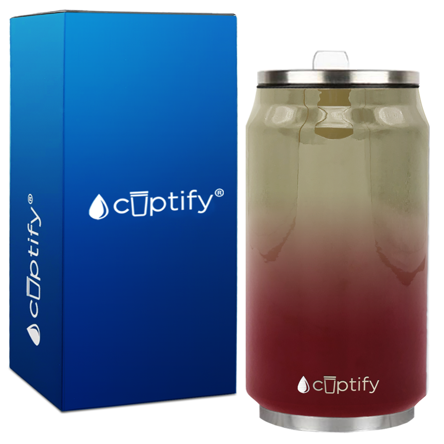 Florida Ombre 12oz Cola Can Bottle