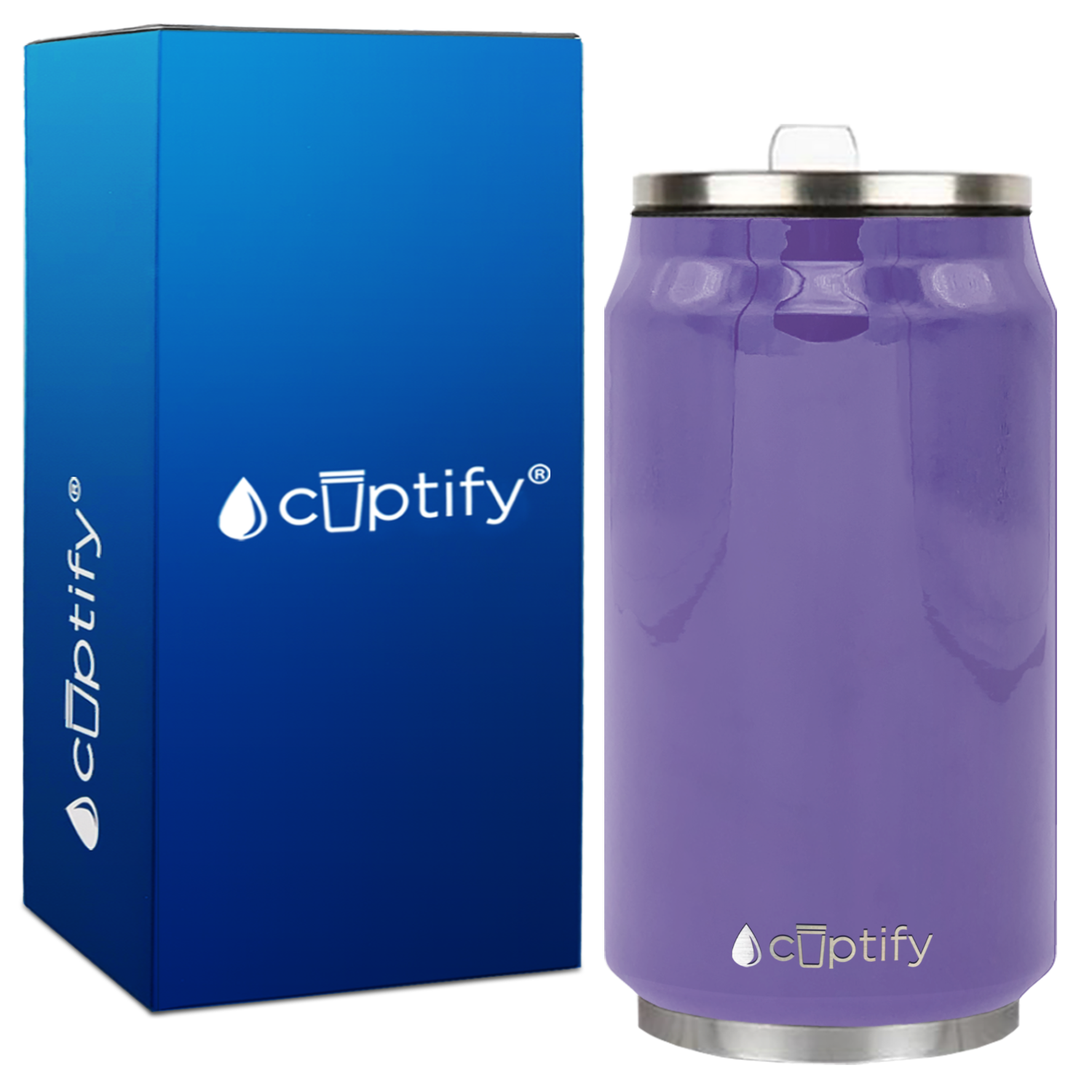 Lavender Gloss 12oz Cola Can Bottle