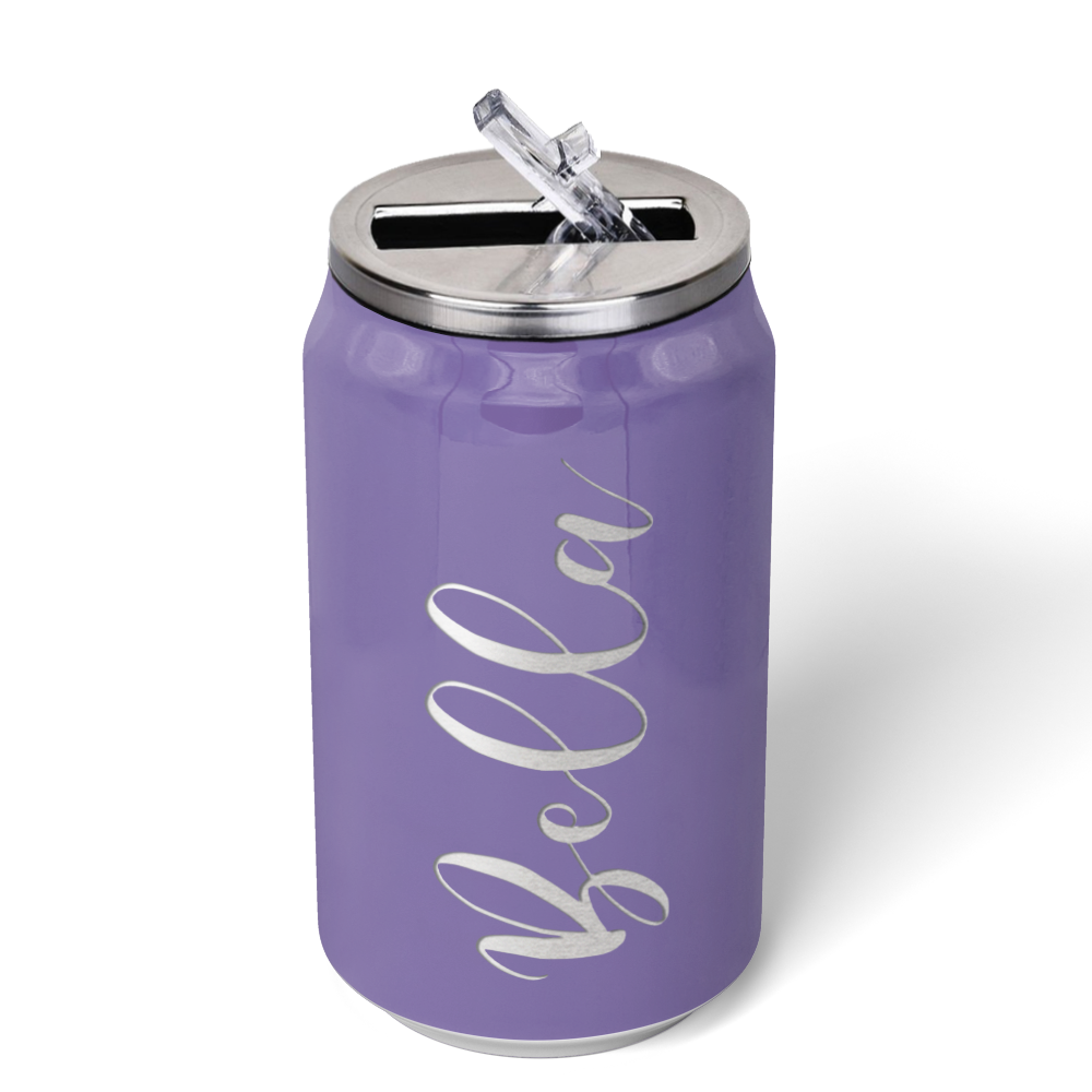 Cuptify Personalized on Lavender Gloss 12 oz Cola Can Bottle