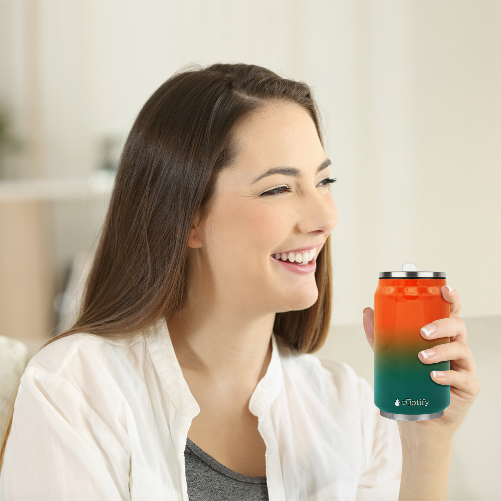 Miami Ombre 12oz Cola Can Bottle