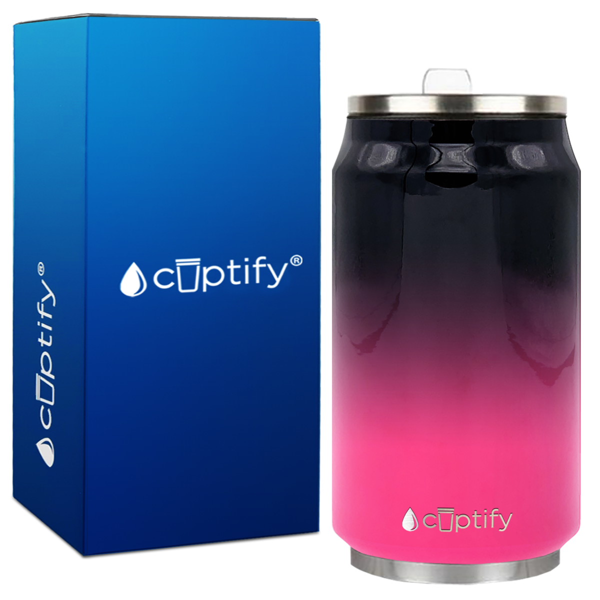 Panther Ombre 12oz Cola Can Bottle