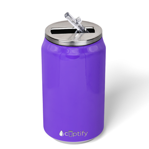 Purple Gloss 12oz Cola Can Bottle