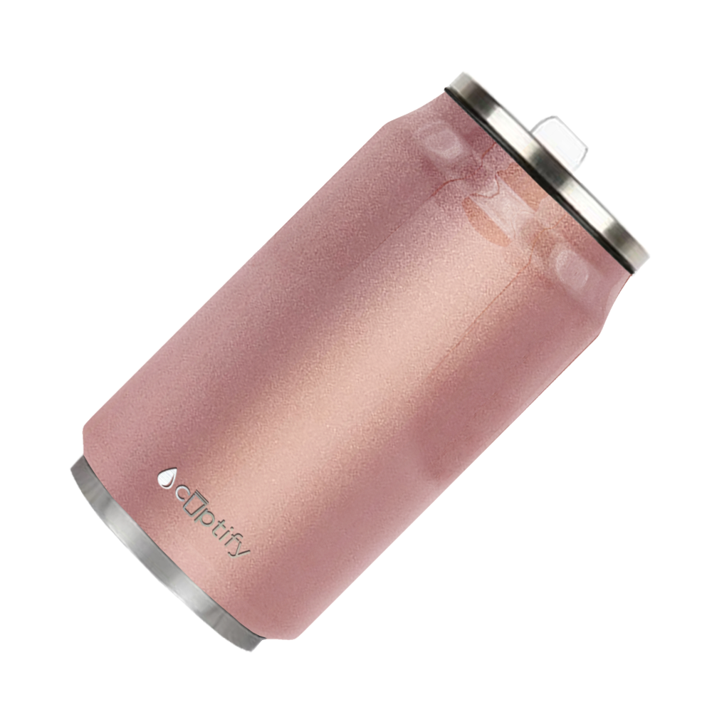 Rose Gold 12oz Cola Can Bottle