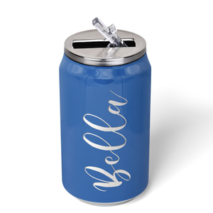 Cuptify Personalized on Sky Blue Gloss 12 oz Cola Can Bottle