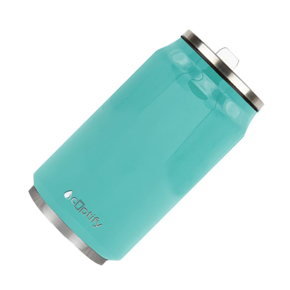 Seafoam Gloss 12oz Cola Can Bottle