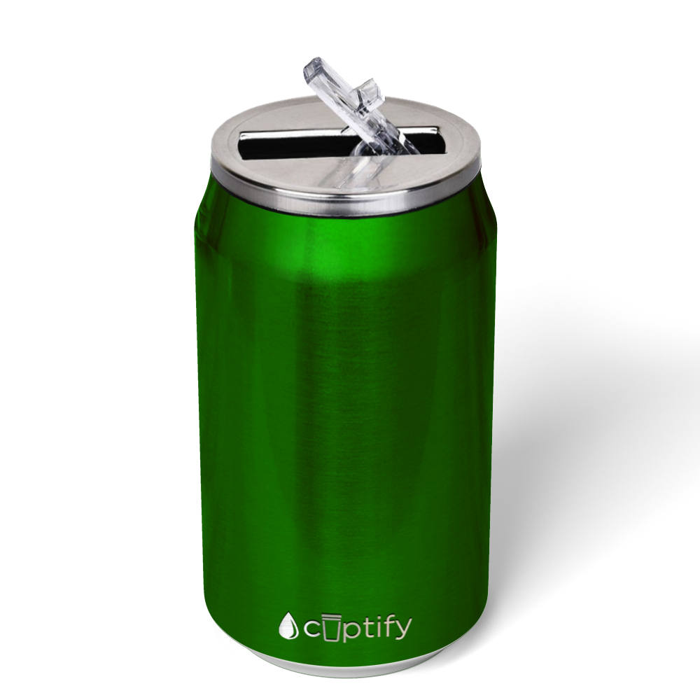 Green Translucent 12oz Cola Can Bottle