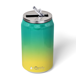 Tropical Ombre 12oz Cola Can Bottle