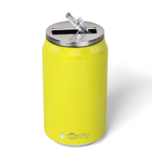 Yellow Gloss 12oz Cola Can Bottle