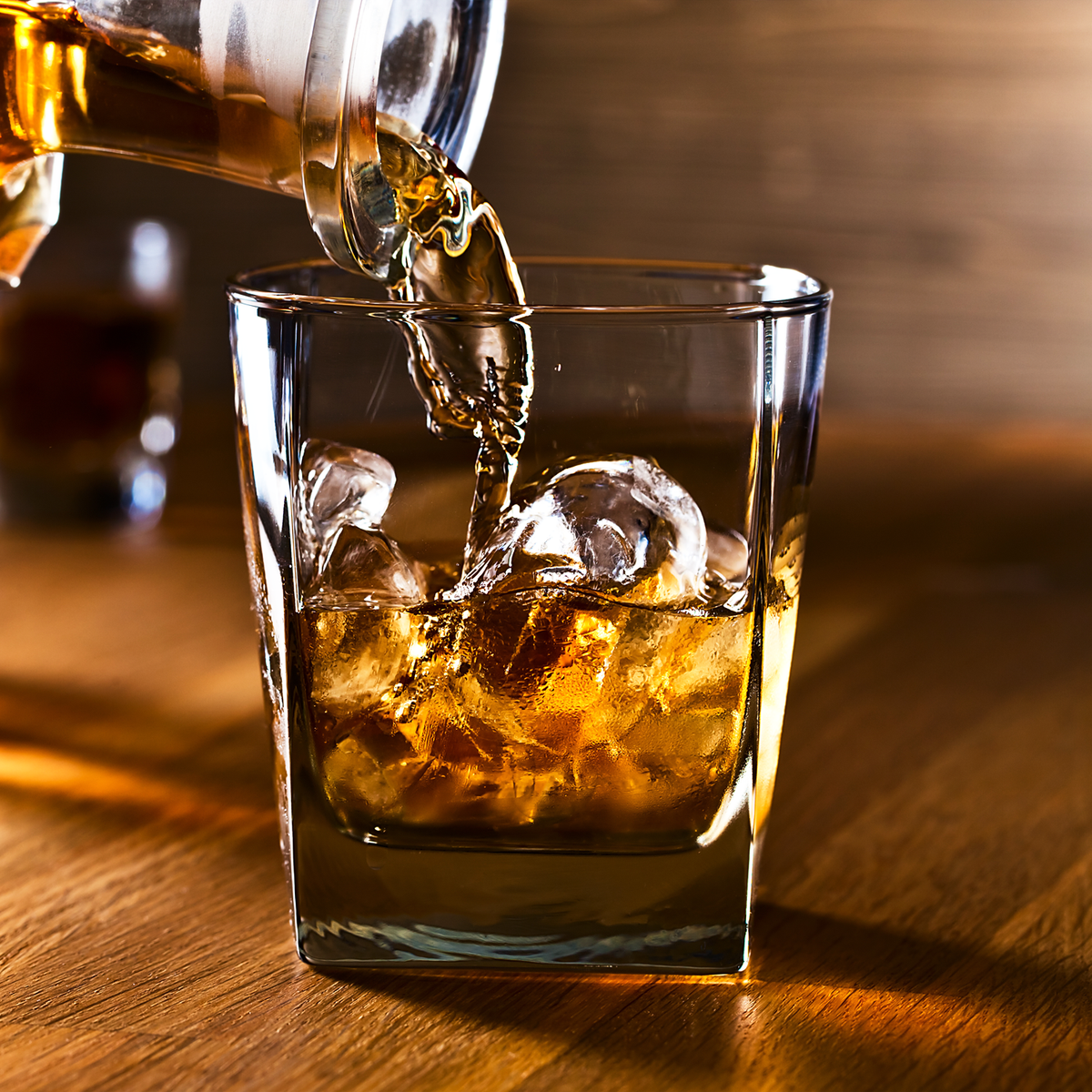 Yellow Bottom 12oz Double Old Fashioned Glass