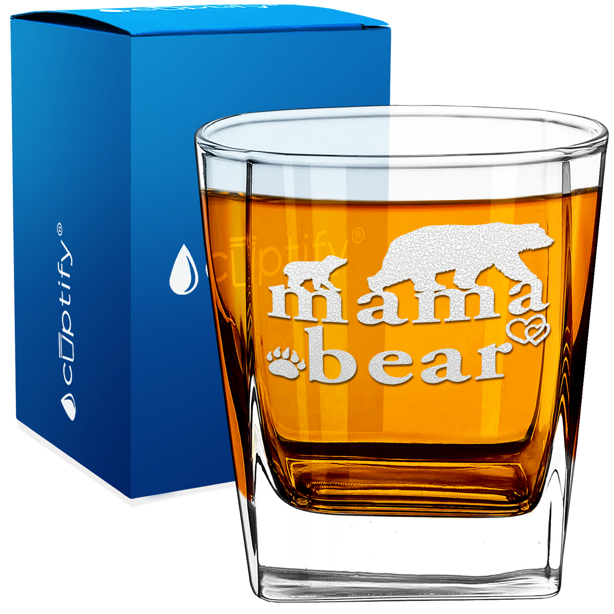 Mama Bear 12oz Double Old Fashioned Glass
