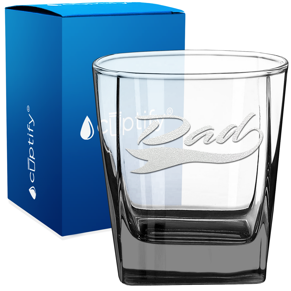Dad 12oz Double Old Fashioned Glass