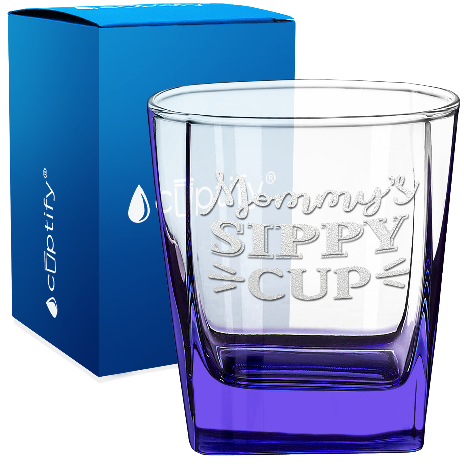 Mommy's Sippy Cup 12oz Double Old Fashioned Glass