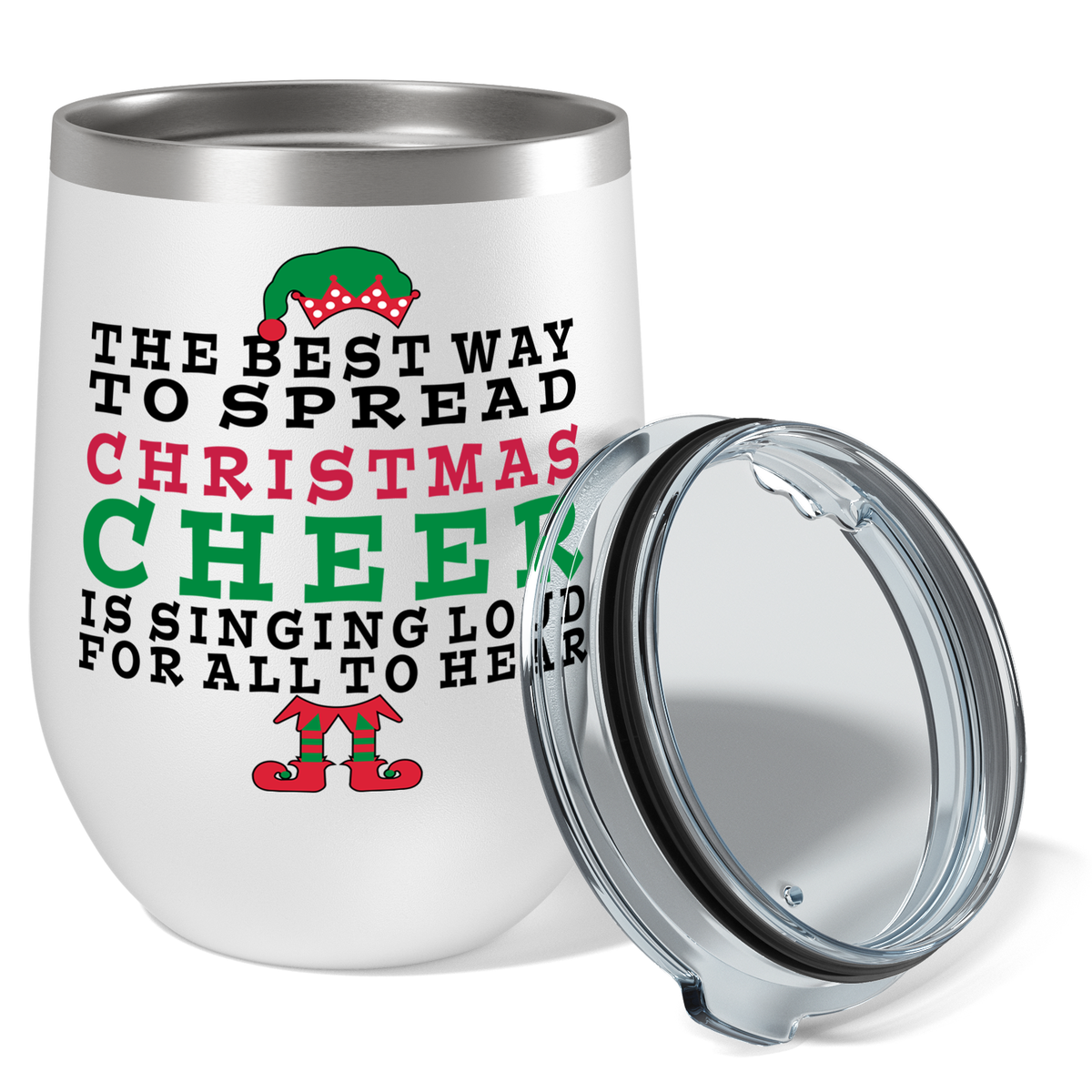 The Best Way to Spread Christmas Cheer on 12oz Christmas Wine Tumbler