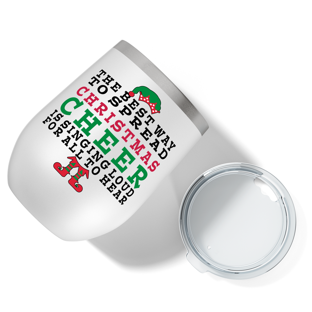 The Best Way to Spread Christmas Cheer on 12oz Christmas Wine Tumbler