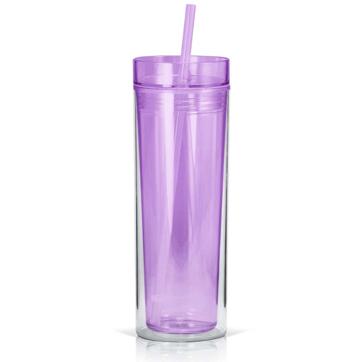 Cuptify 16 oz Acrylic Skinny Tumbler - Lavender