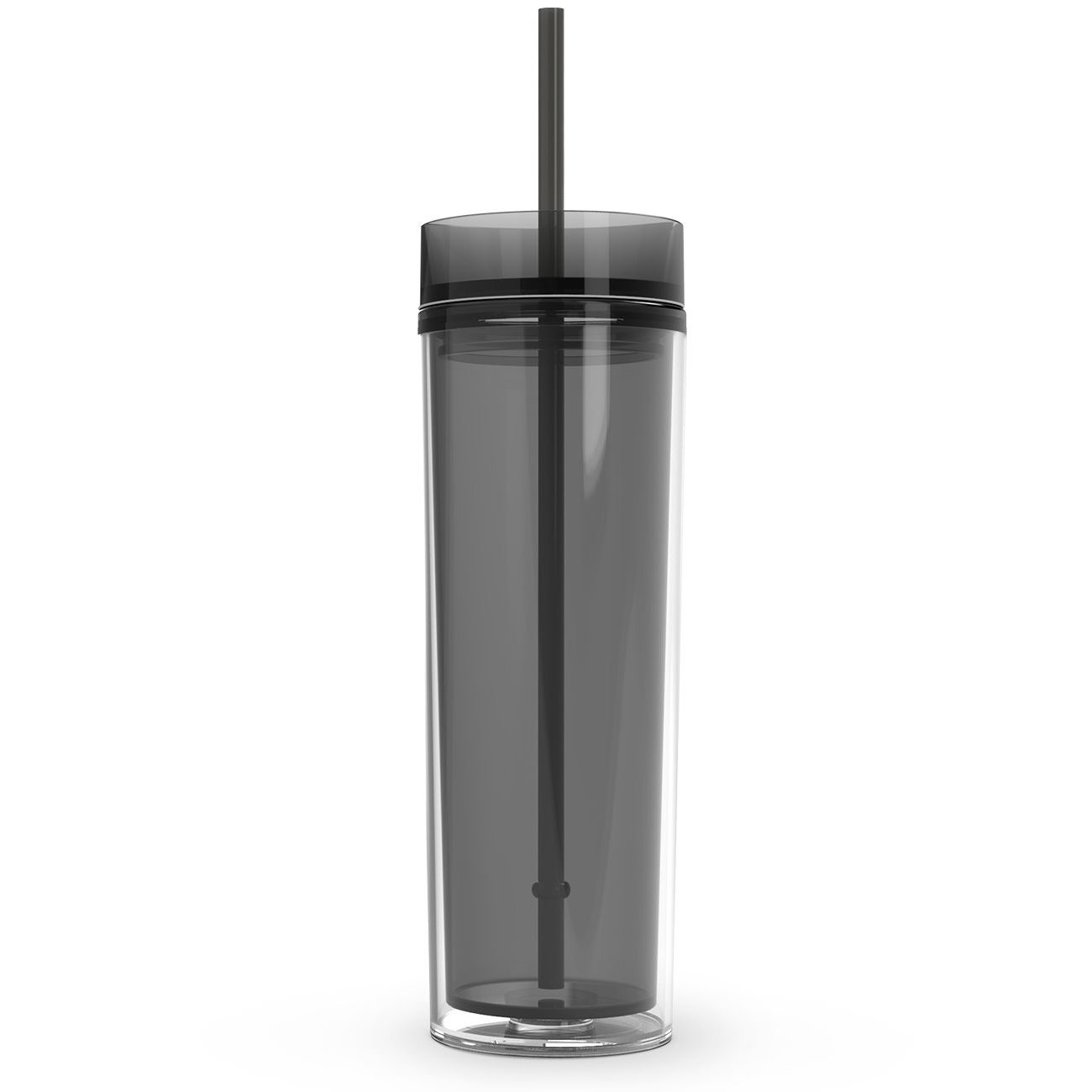 Cuptify 16 oz Acrylic Skinny Tumbler - Smoke