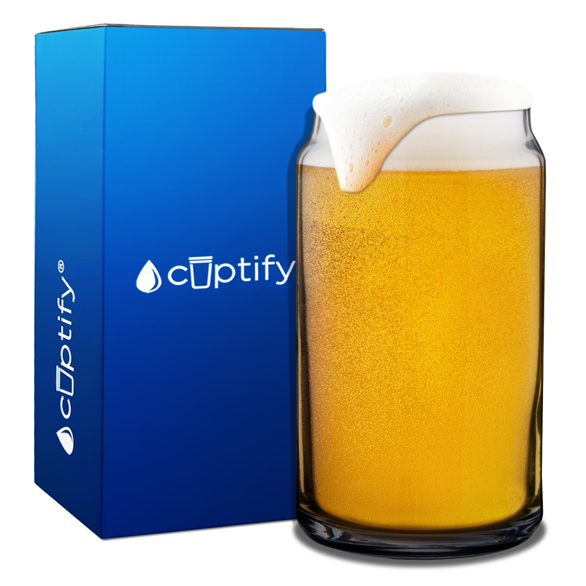 Cuptify 16oz Glass Can