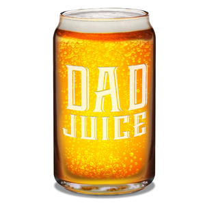  Dad Juice 16 oz Beer Glass Can