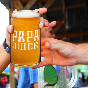  Papa Juice 16 oz Beer Glass Can