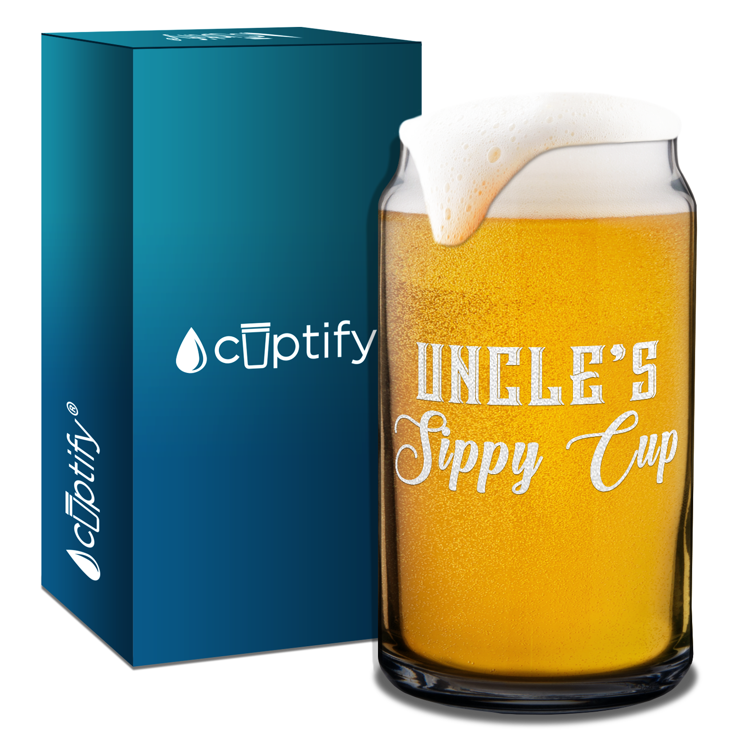  Uncle's Sippy Cup 16 oz Beer Glass Can