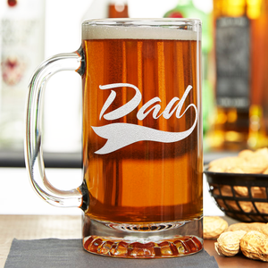 Dad 16 oz Beer Mug Glass
