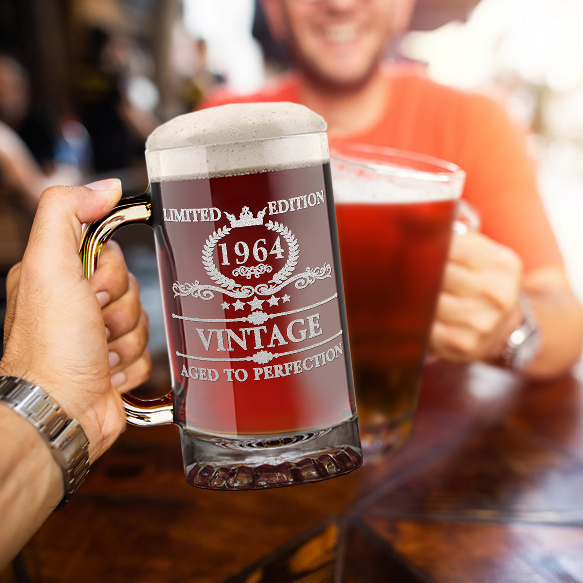 58th Birthday 16oz Glass Mug