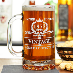 49th Birthday 16oz Glass Mug