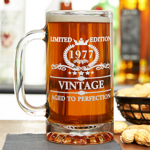 45th Birthday 16oz Glass Mug