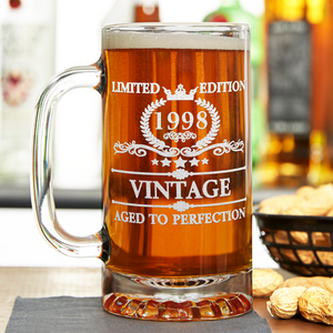 24th Birthday 16oz Glass Mug