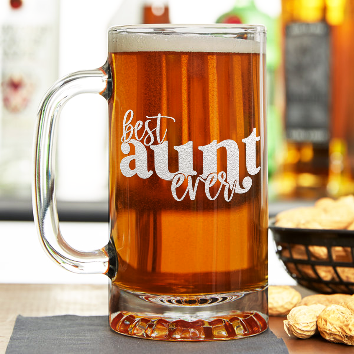 Best Aunt Ever 16 oz Beer Mug Glass