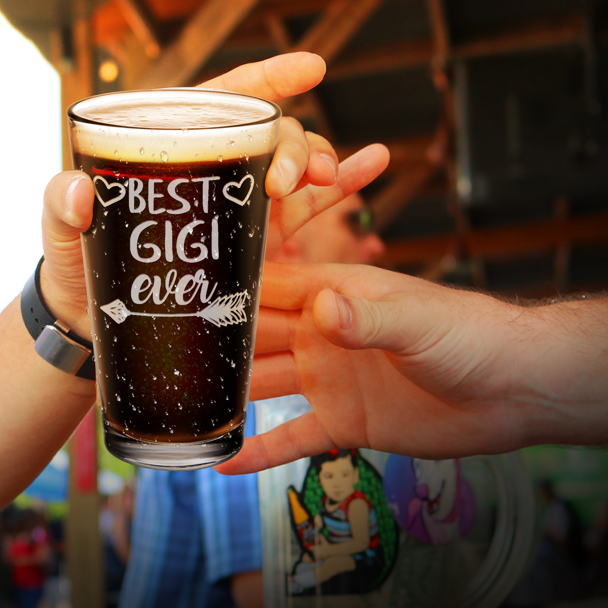 Best Gigi Ever Beer Pint Glass